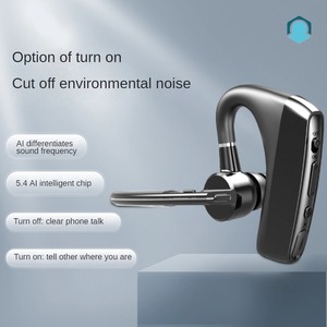 Auricolare Singolo AI Qualcomm V5.4 Stereo Wireless con Cancellazione del Rumore ENC, Auricolari Sportivi con LED Indicatore Batteria - Product Image 2