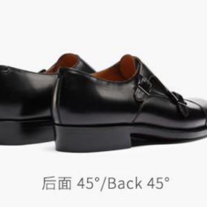 Scarpe Eleganti da Uomo in Vera Pelle Marrone/Nera con Lacci, Calzature Formali per Matrimoni e Ufficio con Punta Affusolata e Doppia Fibbia - Product Image 2