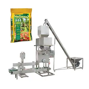 Multi-function automatic 5kg 25kg 35kg fertilizer Resin Particles granule compost Soil weighting packing machine