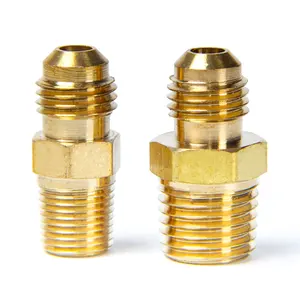 Refrigeration Two Way Screw Thread Welding Brass Reducing Union