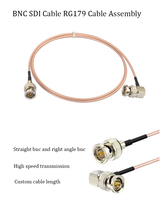 Câble 3G-SDI BNC mâle vers mâle, vidéo HD 4K, connecteur Q9 pour la surveillance des caméras, coaxial 75 ohms