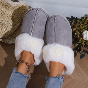 Stock disponible, nouvelles pantoufles Eva 2024, douces et moelleuses, confortables, chaudes pour l'hiver, pantoufles en peluche confortables pour femmes - Product Image 5
