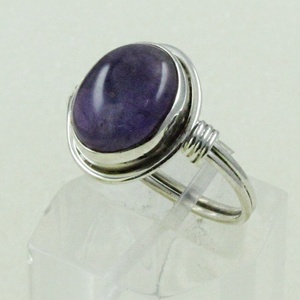 Pierre d'améthyste violette naturelle, argent Sterling 925, fournisseur de bijoux - Product Image 2