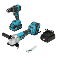 Ensemble d'outils électriques sans fil au lithium-ion Border : perceuse, meuleuse d'angle, marteau, scie circulaire – Garantie 6 mois – Kit d'outils électriques OEM