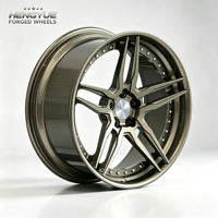 Roda Mobil dari Paduan Aluminium Tempa - Desain Jaring Berlapis Seng Kit Retrofit/Upgrade Universal dengan Berbagai Pilihan PCD/ET