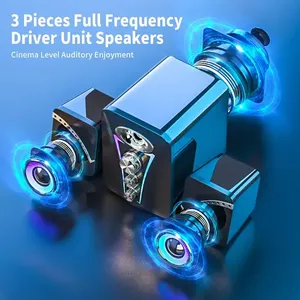 Altavoces para Computadora COOMAER A30, con Cable, Bluetooth 5.0, USB, Sonido HiFi, Bajos Potentes, para Escritorio, Laptop, PC, Juegos, Subwoofer - Product Image 4