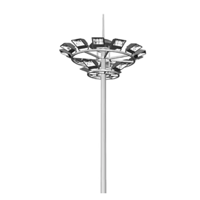 Hengtong en iyi satmak yüksek aydınlatma direği 4800w 30m aydınlatma direği ve aydınlatma kulesi