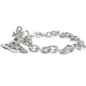 Nuovo Braccialetto alla Moda con Ciondolo Saturno in Cristallo, Bracciali in Acciaio al Titanio da 10MM con Pianeti per Donne e Ragazze, Idea Regalo - Product Image 1