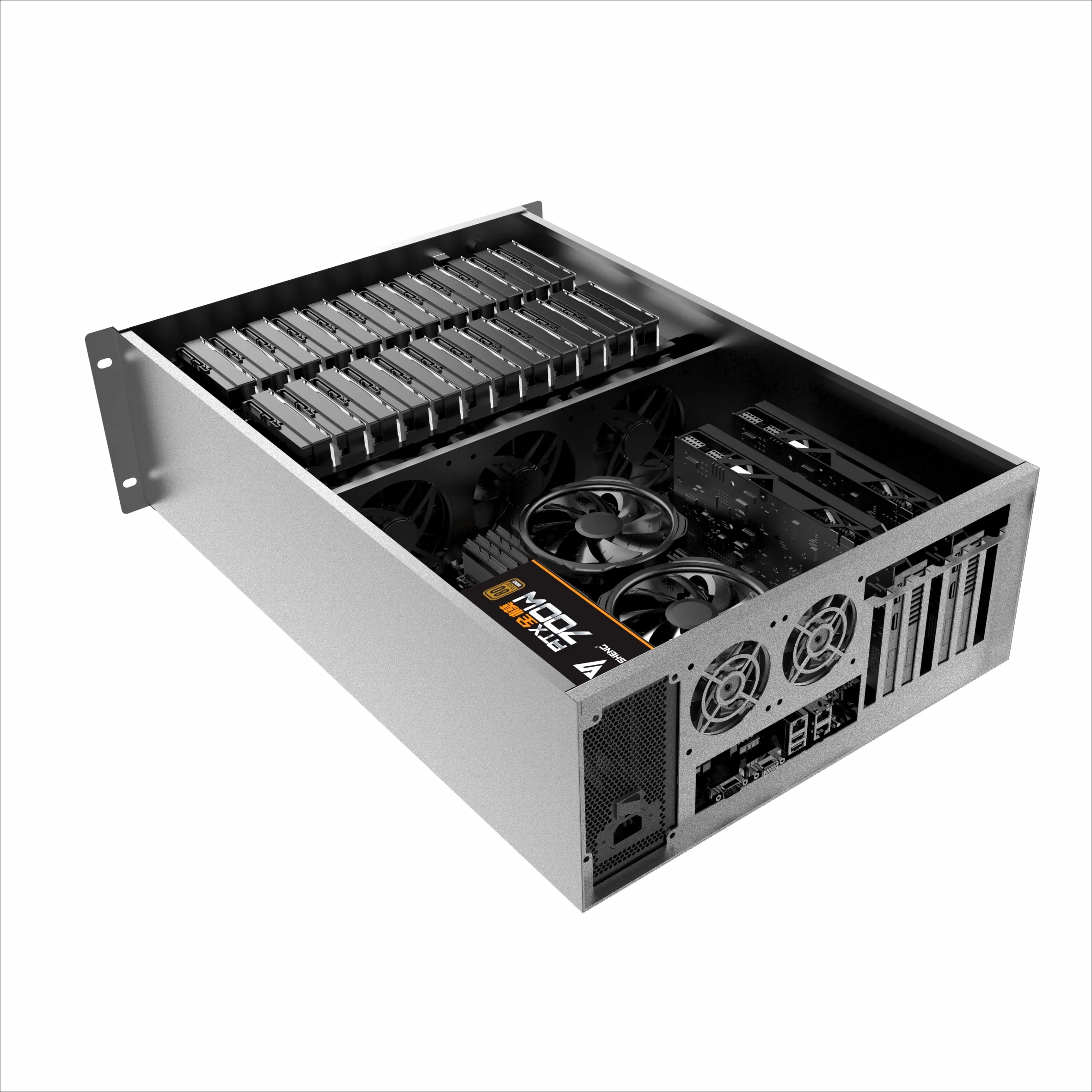 4U Корпус Шасси, поддержка 24HDD, корпус сервера, 19 дюймов, стойка, монтаж, корпус для хранения