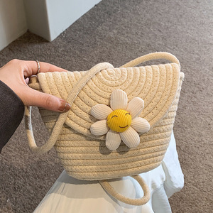 Bolsos tejidos de verano, bolsos pequeños para salidas a la playa, bolsos de viaje, bolsos bonitos para mujer, bolsos de hombro, bolsos cruzados, bolsos para teléfono móvil - Product Image 3