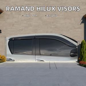 Déflecteurs de Vitres en Fibre de Carbone Pare-Soleil et Pare-Pluie Sur Mesure pour TOYOTA Hilux GR 2016-2023 - Product Image 2