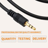 Câble d'extension audio stéréo 3.5mm mâle à femelle câble AUX plaqué or PC/haut-parleur/téléphone/audio de voiture haute fidélité et faible bruit