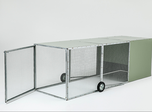 <span class=keywords><strong>Poulailler</strong></span> mobile portable galvanisé à chaud avec roues, enclos à volailles anti-prédateurs - Product Image 6