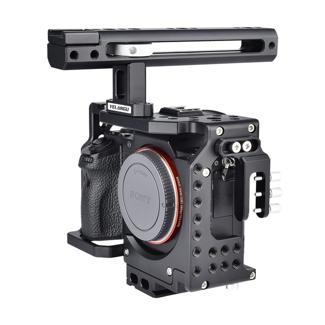 Movie Filming Equipment Professional Camera Dslr Cage Kit CA7 for sony A7K A72 A73 A7S2 A7R3 A7R2 A7X With Hand Grips