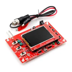 Fully Assembled Digital Oscilloscope LCD Display with Alligator Probe Test Clip Acrylic Case DIY Open Source