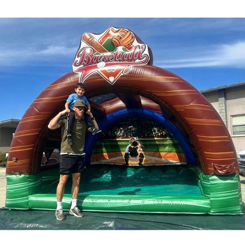 Cage De Frappe Baseball Gonflable EJIA - 40x20 Pieds, PVC 0.55mm, Usage Commercial, Garantie 3 Ans