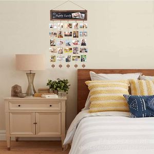 Wooden Wall Photo <b>Clip</b> Decoration Tag Handcrafted Wooden Wedding Photo Holder and Craft Display Perfect for Photos Mementos - Product Image 2