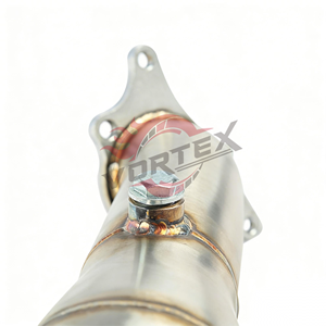 Tubo de Escape de Acero Inoxidable 304 Vortex para Civic Type R FK8 FL5 Integra Type S DE5 2017-2023+, Pulido Espejo TIG - Product Image 3