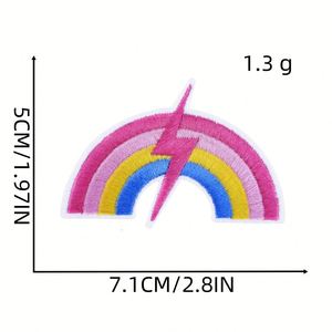 แพทช์ปักลายสัตว์ ผลไม้ ดาว สีชมพูน่ารัก ซีรีส์ใหม่ สำหรับติดหมวก เสื้อผ้า แบบรีดติด - Product Image 2