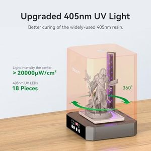 Creality UW-03 2-in-1-Harz-3D-Drucker Verbesserte 405-nm-UV-Härtungs-Rotationskasten-Eimer LCD/DLP/SLA-Wasch härtung station für Größe - Product Image 4
