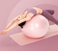 Pelota de Yoga de PVC Resistente, Opciones de 55/65/75 cm, Entrenamiento de Equilibrio, Logotipo Personalizado Disponible, MOQ Bajo, Pelota de Pilates