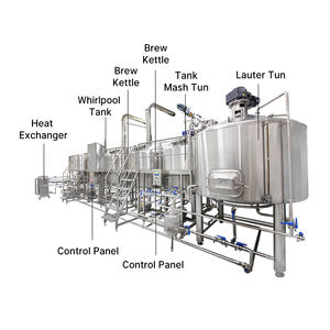 Maquinaria para Cervecería Artesanal, 1000L, 4 Recipientes, Acero Inoxidable 304, Motor, Recipiente a Presión, Equipo de Fermentación, Control de Temperatura, Uso Doméstico - Product Image 5