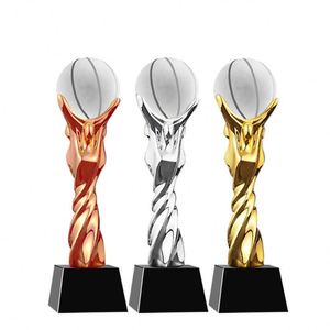 Wholesale Excellent Crafted Crystal, Basketball <b>Trophy</b> Golden Grain With Black Base Victory Awards/ - Product Image 1