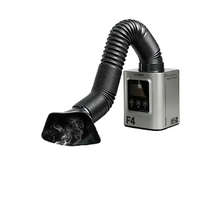 Purificateur de fumée de bureau LUOWEI F4, faible bruit, filtration à 4 couches, extracteur de fumée de soudure pour la réparation de cartes de circuits imprimés de téléphones, travaux de soudure