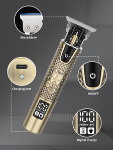 HIENA-Cortadora Eléctrica de Peluquería para Hombre, Cortadora de Pelo Profesional de Metal Portátil, Inalámbrica, para Salón de Belleza, para Hombre, 2017 - Product Image 4