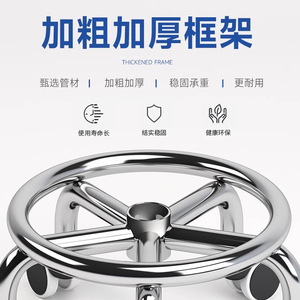 Shou Shang Round Wheeled <b>Stool</b> Thickened Comfortable Seat Household Portable Small <b>Stool</b> - Product Image 4