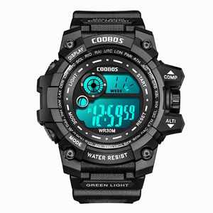 New Korean Style Women's Student Sports Digital Alloy Electronic <b>Watch</b> <b>Case</b> Push Button Hidden Clasp XSVO Dial 3BAR Waterproof - Product Image 3