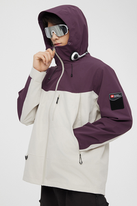 Chaqueta impermeable para exteriores para <span class=keywords><strong>mujer</strong></span> con forro polar serie de <span class=keywords><strong>montaña</strong></span> al aire libre chaqueta cortavientos impermeable chaqueta de lluvia para hombre - Product Image 2