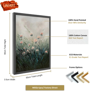 Uniart <span class=keywords><strong>ภาพ</strong></span><span class=keywords><strong>วาด</strong></span><span class=keywords><strong>ส</strong></span>ีน้ำมัน<span class=keywords><strong>ดอก</strong></span>ไม้ศิลปะบนผืนผ้าใบพื้นผิวศิลปะ<span class=keywords><strong>ภาพ</strong></span>แอบ<span class=keywords><strong>ส</strong></span>แตรกต์ดอกไม้ป่าตกแต่งผนังภาพ<span class=keywords><strong>วาด</strong></span><span class=keywords><strong>ดอก</strong></span><span class=keywords><strong>ไอ</strong></span><span class=keywords><strong>ริ</strong></span><span class=keywords><strong>ส</strong></span>ขนาดใหญ่พิเศษ - Product Image 3