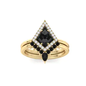 Привлекательный дизайн 1,10 Ct, обручальное кольцо с натуральным бриллиантом, солевое и бумажное кольцо с бриллиантами, набор из Индии