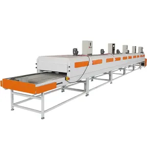 Energy saving industrial heat treatment ink curing tunnel drying oven conveyor furnace