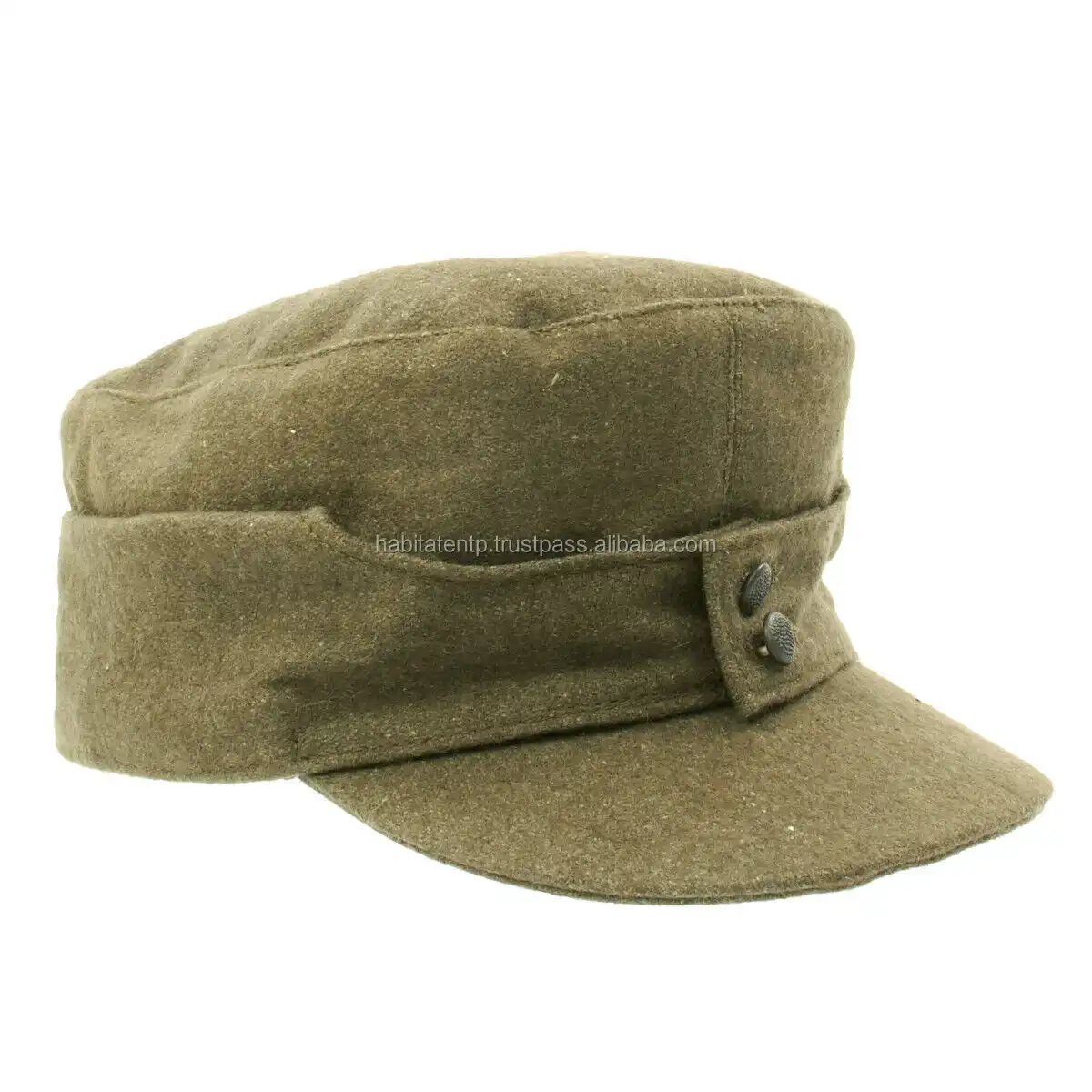 Gorra alemana de la Segunda Guerra Mundial M43, lana gris, reproducción de la mejor calidad, copia directamente de la venta al por mayor Original