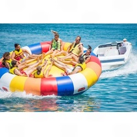 Bouées gonflables rotatives pour 6 à 8 personnes, tubes flottants en PVC pour la location de sports nautiques en mer et sur la plage