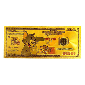 Billet de banque commémoratif en feuille d'or <span class=keywords><strong>Tom</strong></span> et <span class=keywords><strong>Jerry</strong></span>, idéal pour offrir en cadeau, comme souvenir et pour collectionner - Product Image 4