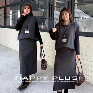 Chaleco de punto con media cremallera Runqi para mujer, talla grande, color gris oscuro, suéter de color liso N9282, top de moda de ajuste holgado - Product Image 5