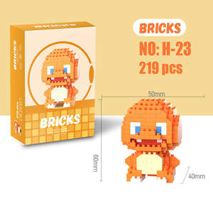 Jeux de construction Micro Block Pokémon sous licence officielle - Figurines miniatures en briques <span class=keywords><strong>à</strong></span> collectionner avec de nombreux personnages classiques de Pokémon - Product Image 2