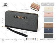 Portafoglio da Donna Grande in Microfibra Sintetica con Cinturino da Polso e Chiusura a Zip per Uso Quotidiano - Product Image 1