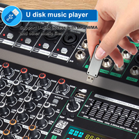 TC8 Console Audio Professionnelle 8 Canaux avec 99 Types d'Effets Intégrés, Contrôleur de Scène, Mixeur Audio DJ