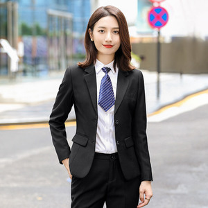 Nuevo Conjunto de Traje de Negocios de Manga Larga y Pantalones Casuales para Mujer, Ideal para Empresas de Telecomunicaciones y Telefonía Móvil - Product Image 2