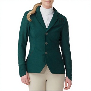 Chaqueta de Equitación para Mujer, Abrigo Ecuestre de Forro Polar, Ligero, Transpirable, de Manga Larga, Impermeable y Cómodo - Product Image 1