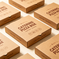 Boîte à pizza imprimée en couleur de qualité supérieure, boîte en carton ondulé personnalisée pour la restauration, vente en gros