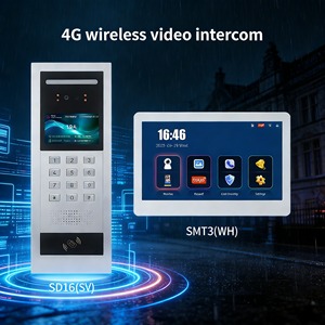 ระบบอินเตอร์คอมไร้สาย 4G แบบสองทาง และศูนย์ควบคุมการโทร พร้อมรหัสดิจิทัล IP65 จอภาพวิดีโอขนาด 10 นิ้ว สำหรับบ้านแถว - Product Image 1