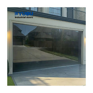 Portes <span class=keywords><strong>de</strong></span> <span class=keywords><strong>garage</strong></span> résidentielles modernes avec télécommande insérée mode sans cadre haute performance <span class=keywords><strong>sectionnelle</strong></span> en aluminium à panneau <span class=keywords><strong>de</strong></span> verre - Product Image 4