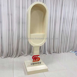 Nouvelle Arrivée : Cabine Téléphonique Moderne Beige SMOOTH Events avec Cadre Métallique pour Décoration de Mariage, Toile de Fond de Fête et Photo - Product Image 4