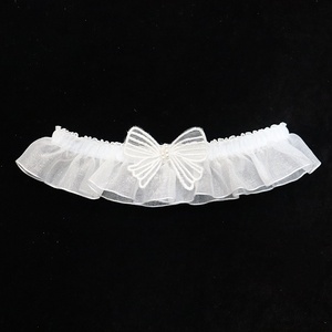 M80215-2 jarretière de mariée mignonne en <span class=keywords><strong>dentelle</strong></span> avec appliques en <span class=keywords><strong>dentelle</strong></span> - Product Image 2