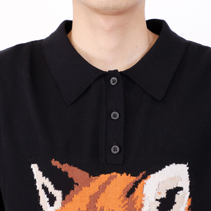 Polos personalizados OEM y ODM para hombre, top de punto con patrón Jacquard, Polo de algodón, manga corta, suéter de diseñador, camisa para hombre - Product Image 3